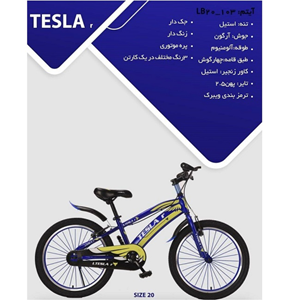 دوچرخه آبی TESLAr آیتم LB20_103 سایز 20-اسباب بازی